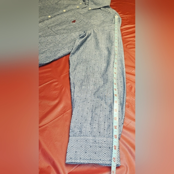 U.S. Polo Assn szXLT Blue Cotton Textured Denim Style Button Down E.U.C. - Picture 6 of 8